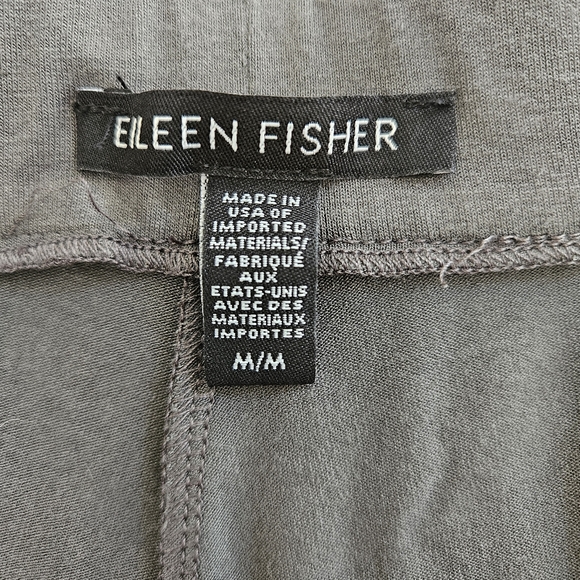 Eileen Fisher pull on pants washable stretch viscose blend gray size M - Picture 3 of 13